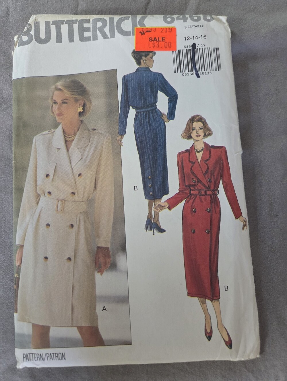 Butterick 6468 Sewing Pattern